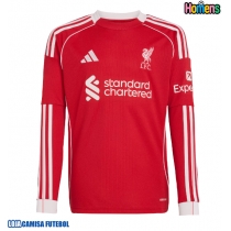 Camisa de Futebol Liverpool Equipamento Principal 2025-26 Manga Comprida